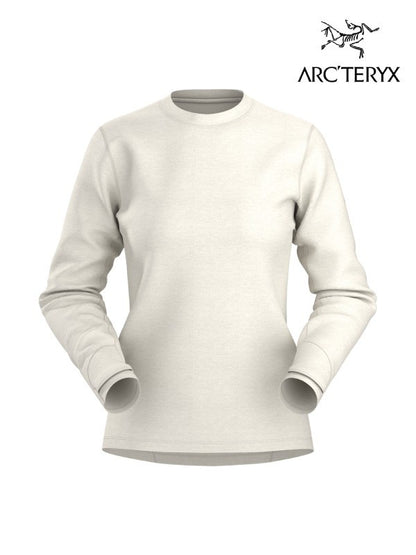 Women's Taema Thermal Crew LS #Arctic Silk Heather [X00000847503]｜ARC'TERYX