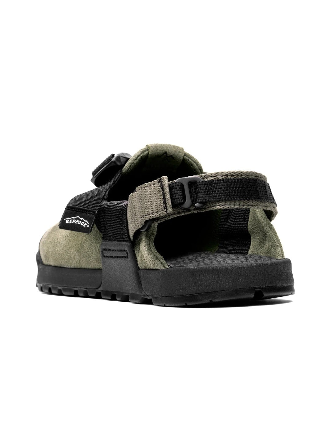 Mountain Clog Suede Leather #Sagebrush / Gray Upper - Charcoal Webbing [MC-SBG-0506]｜BEDROCK SANDALS