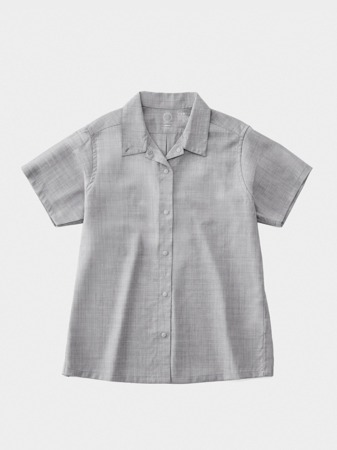 Women's Merino Short Sleeve Shirt #Charcoal｜山と道 – moderate