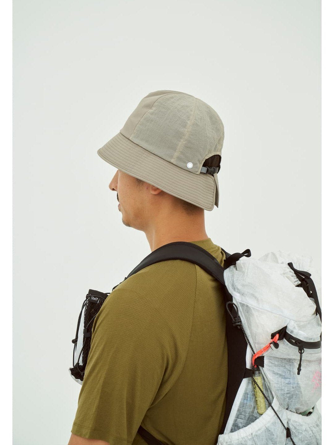 Crevice Mesh Hat #Olive Drab [HL-1118]｜halo commodity