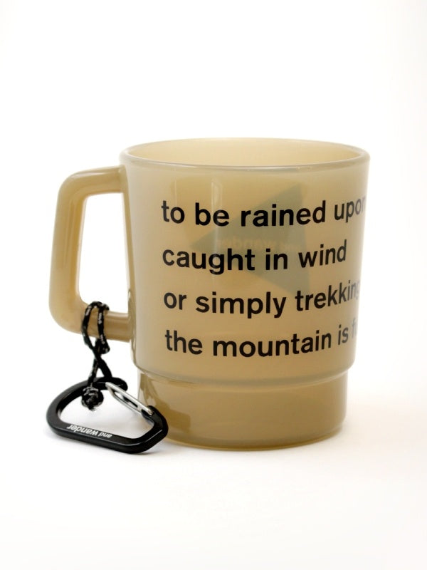 and wander logo PP mug #beige [5744987701]｜and wander