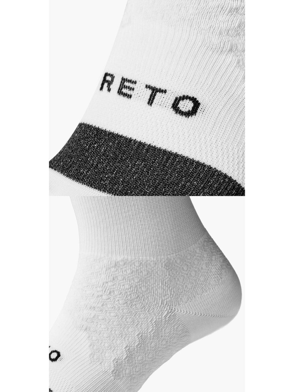 RUNNING SOCKS MIDDLE 5F #ホワイト｜RETO