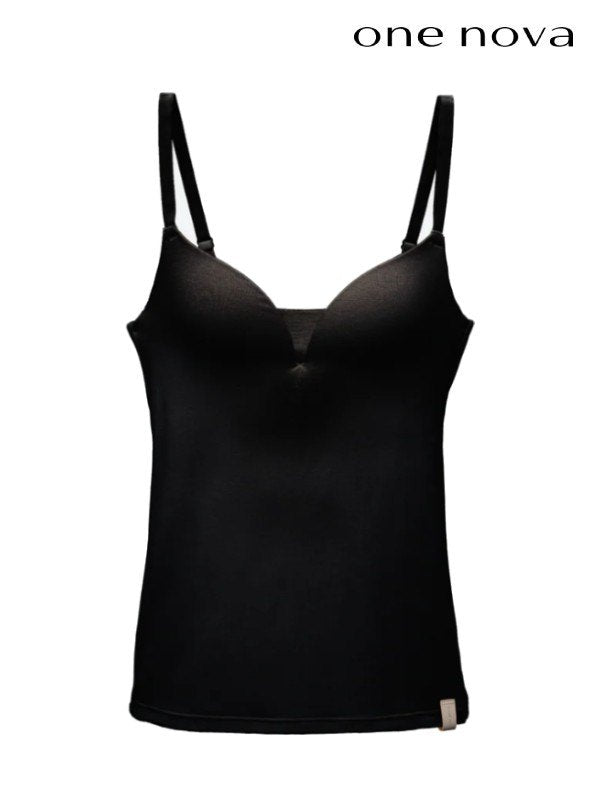 3D Wireless Bra Camisole #Black [NV24020]｜one nova