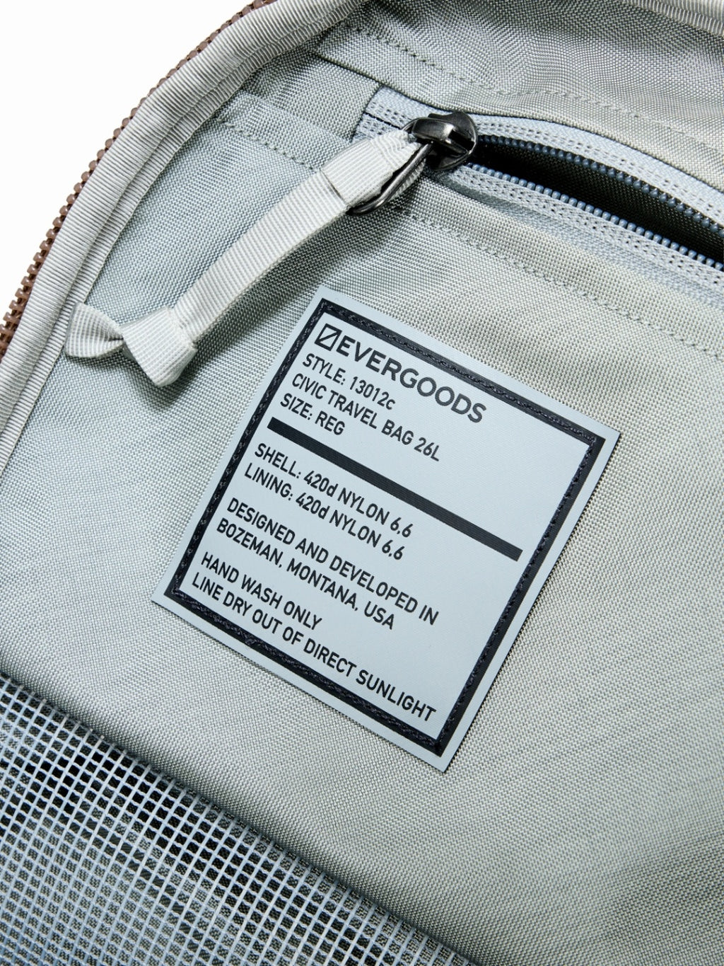 CIVIC TRAVEL BAG 26L #Fossil Brown [CTB26]｜EVERGOODS