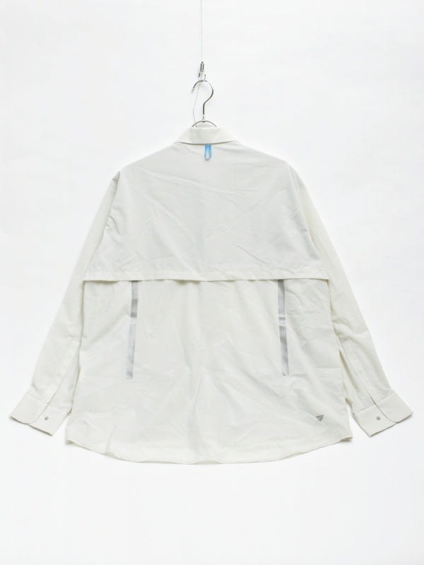 WIND BIG SHIRT #04 ECRU [PS251016]｜PAPERSKY WEAR