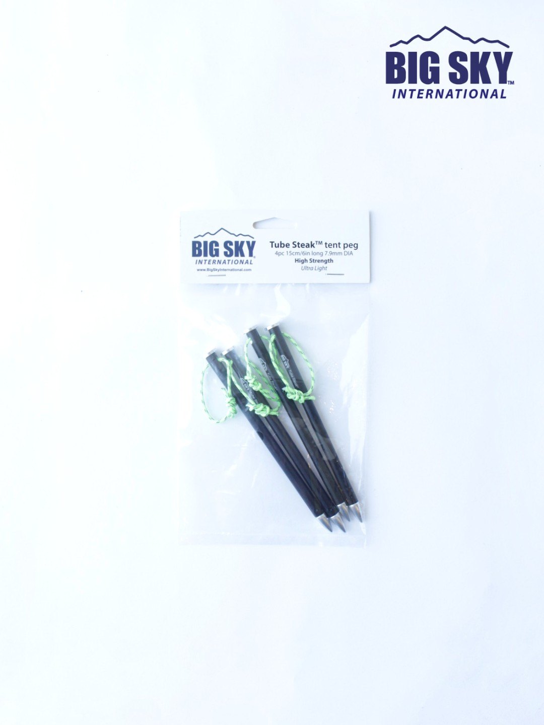 Tube Steak tent peg 15cm(6in) 4本セット｜BIG SKY INTERNATIONAL