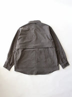 HIKE&BIKE CAVE CORDUROY BIG SHIRT #17GRY [PS232008]｜PAPERSKY WEAR