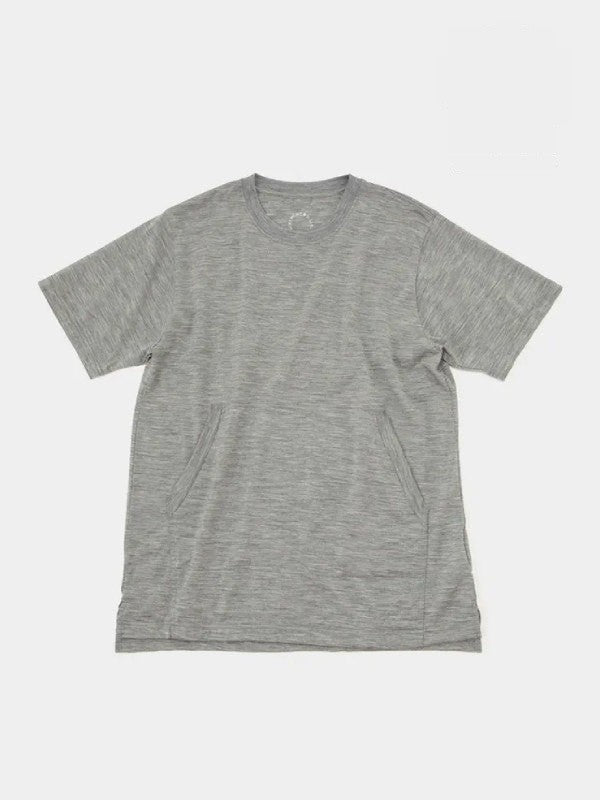 100% Merino Light Kangaroo Pocket #Gray Marl｜山と道