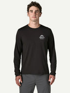 【Men】Men's L/S Cap Cool Daily Shirt - Great Waves #BLK [45494]｜patagonia
