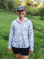 TRIPLE CROWN BUTTON DOWN LONG SLEEVE #Trail Madness Blue｜Jolly Gear