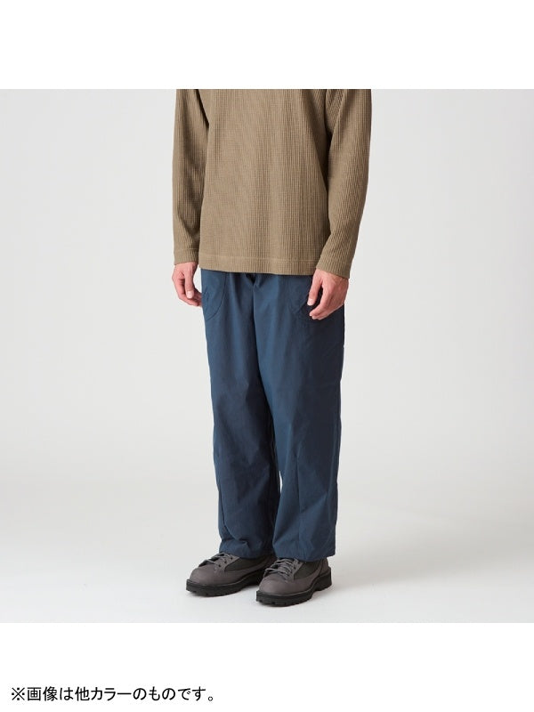 ヴィンテージナイロンのカーブパンツ #センザイチャ [022040]｜AXESQUIN