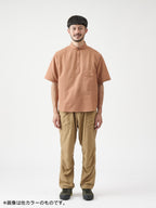 シアサッカーの半袖プルオーバーシャツ #フカガワネズ [21117]｜AXESQUIN