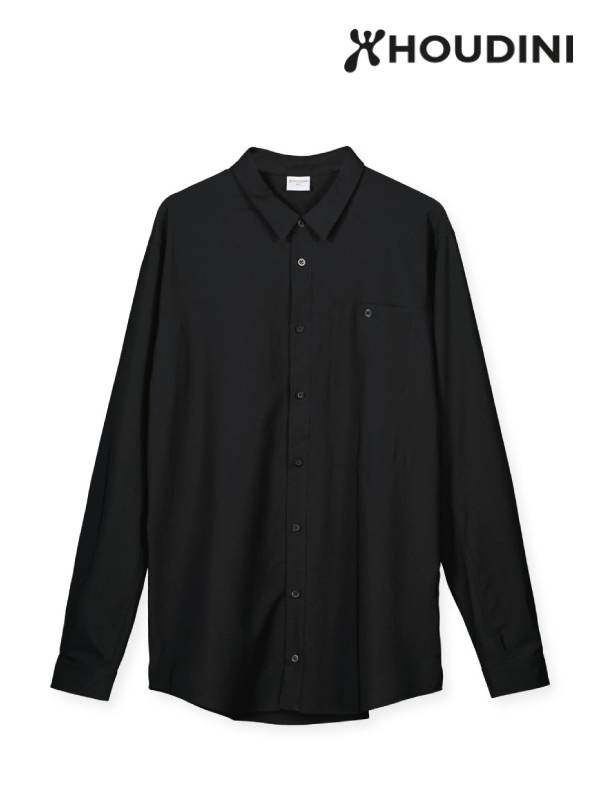 Men's Longsleeve Shirt #True Black [267624]｜HOUDINI