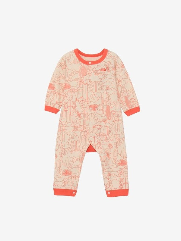 Baby L/S Rompers & 2P Bib #WR [NTB82402]｜THE NORTH FACE