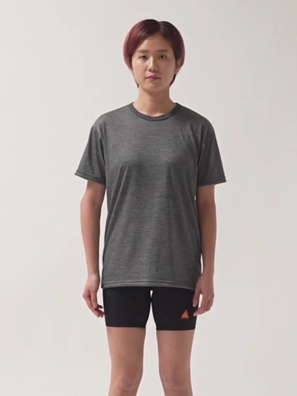Dry Wool T-shirt 2 #Heather Gray [hu-10014]｜HERENESS