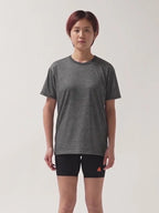 Dry Wool T-shirt 2 #Heather Gray [hu-10014]｜HERENESS