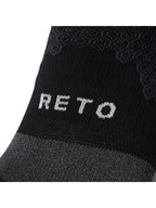 RUNNING SOCKS MIDDLE LENGTH ver.1.5 #ブラック｜RETO