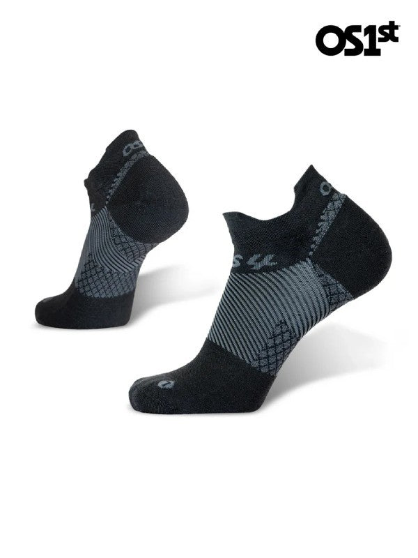 FS4 Merino Plantar Fasciitis Compression Socks No Show #Black｜OS1st