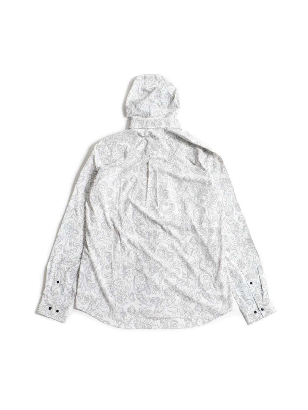 TRIPLE CROWN BUTTON DOWN LONG SLEEVE #WHITE AND BLACK TOPO [TC’BDPB-LS2]｜Jolly Gear