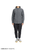 ソフトシェルのバンドカラーシャツ #ハイジロ [021091]｜AXESQUIN