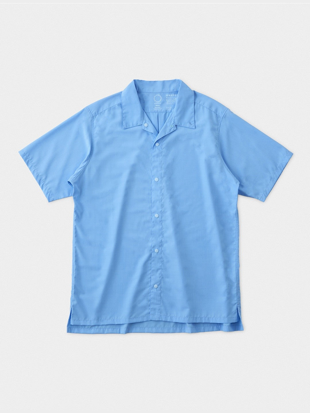Men's Bamboo Short Sleeve Shirt #Light Blue｜山と道