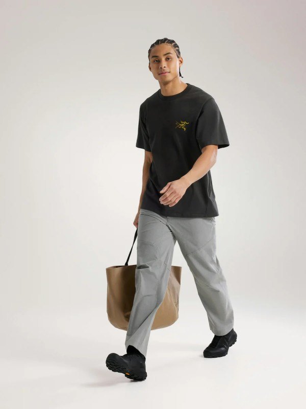 Kragg Cotton Logo SS M #24K Black [X00000846405]｜ARC'TERYX