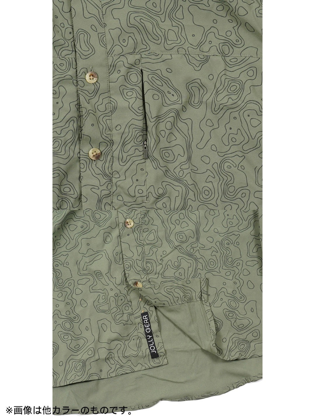 TRIPLE CROWN BUTTON DOWN LONG SLEEVE #Trail Madness Green｜Jolly Gear