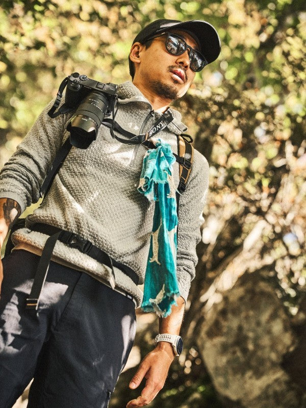 WUNDERWEAR HALF ZIP HOODIE #Light Gray [BW0505]｜BRING