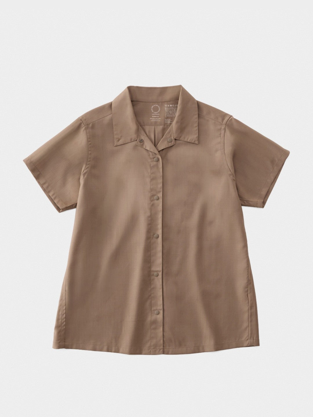 Women's Merino Short Sleeve Shirt #Mushroom｜山と道