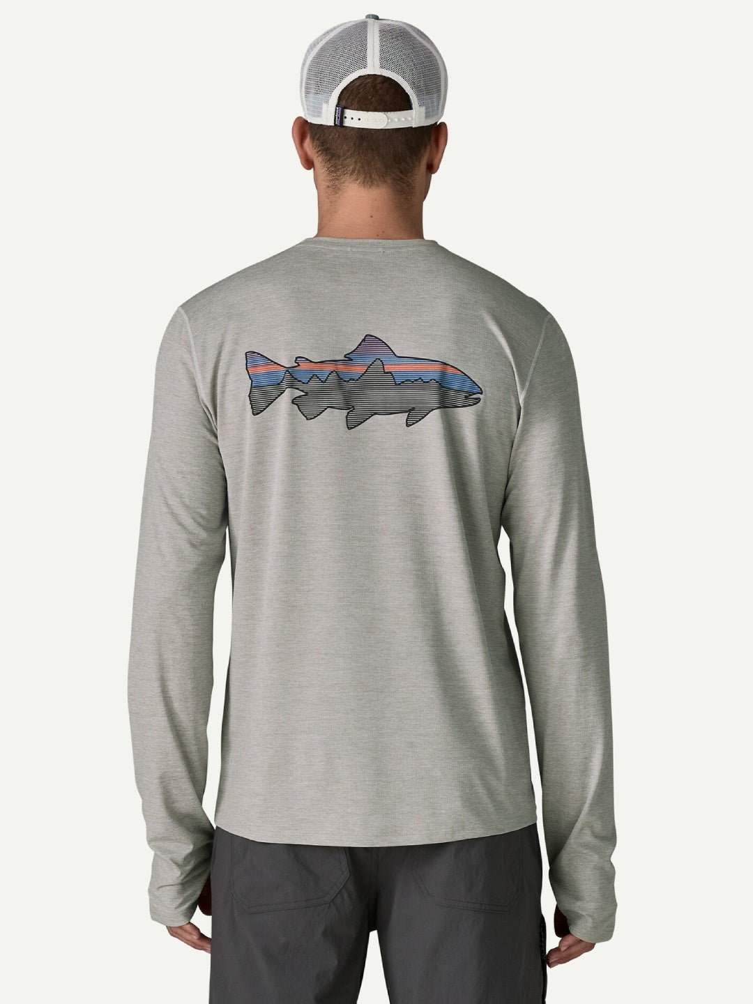 L/S Cap Cool Sun Shirt - Fitz Roy Trout #CGSX [44932]｜patagonia