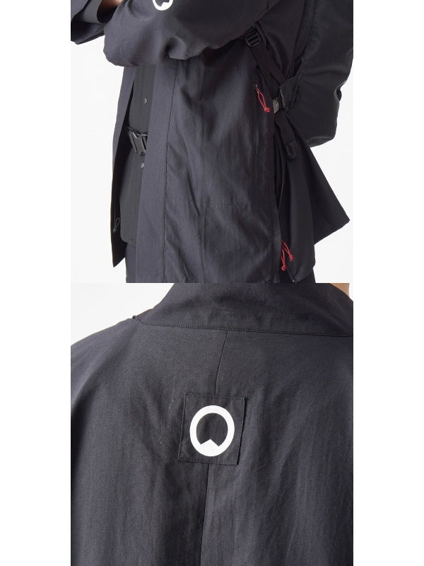 ノラギ 綾織り（紋付き） #スミイロ [41053]｜AXESQUIN