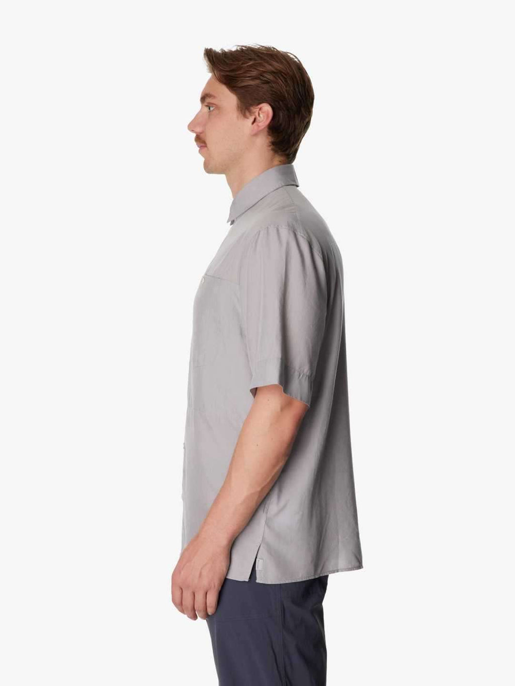 Men's Tree Shortsleeve Shirt #Cloudy Gray [860051]｜HOUDINI