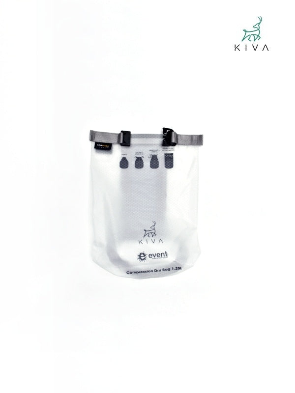 Compression Dry Bag 1.25L #White [CDB001]｜KIVA Outdoors