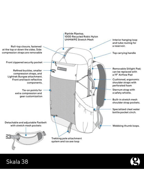Type2 Skala 38 #Grey [GSCU0096-011]｜GOSSAMER GEAR