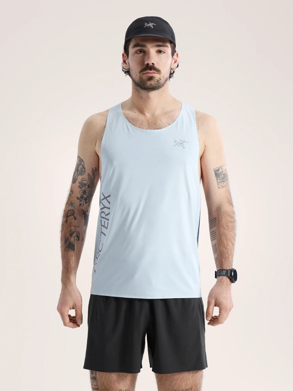 Norvan Downword Logo Tank #Alpine Blue / Dk Strat [X00001034402]｜ARC'TERYX