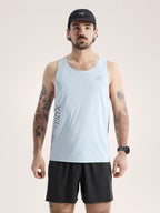 Norvan Downword Logo Tank #Alpine Blue / Dk Strat [X00001034402]｜ARC'TERYX