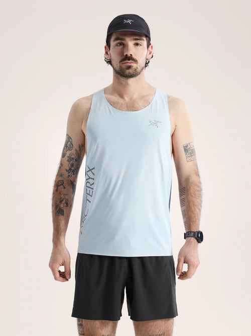 Norvan Downword Logo Tank #Alpine Blue / Dk Strat [X00001034402]｜ARC'TERYX