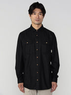 ReBorn Wool Shirt Men's #Dark Grey Melange [106310]｜ACLIMA