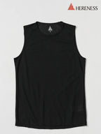 Women's Wool Mesh Tank #Black｜HERENESS