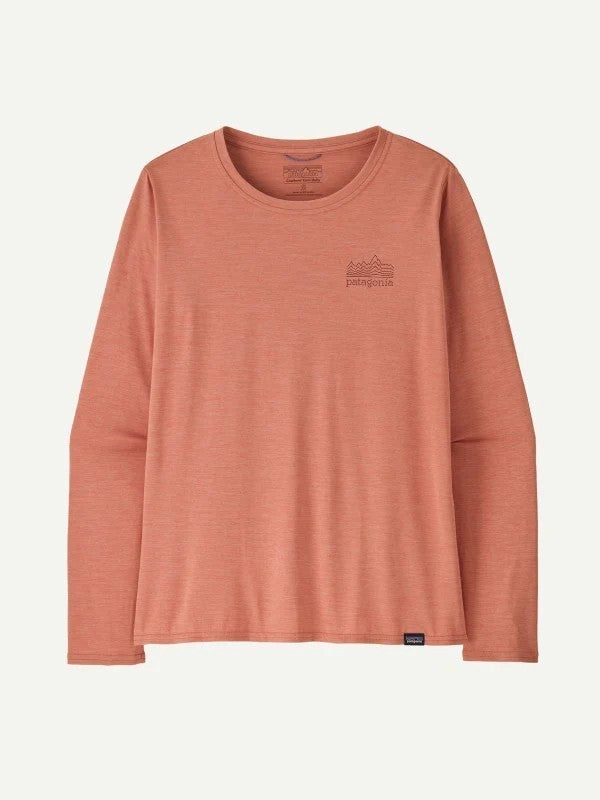 Woman's L/S Cap Cool Daily Graphic Shirt #SMTX [45205]｜patagonia