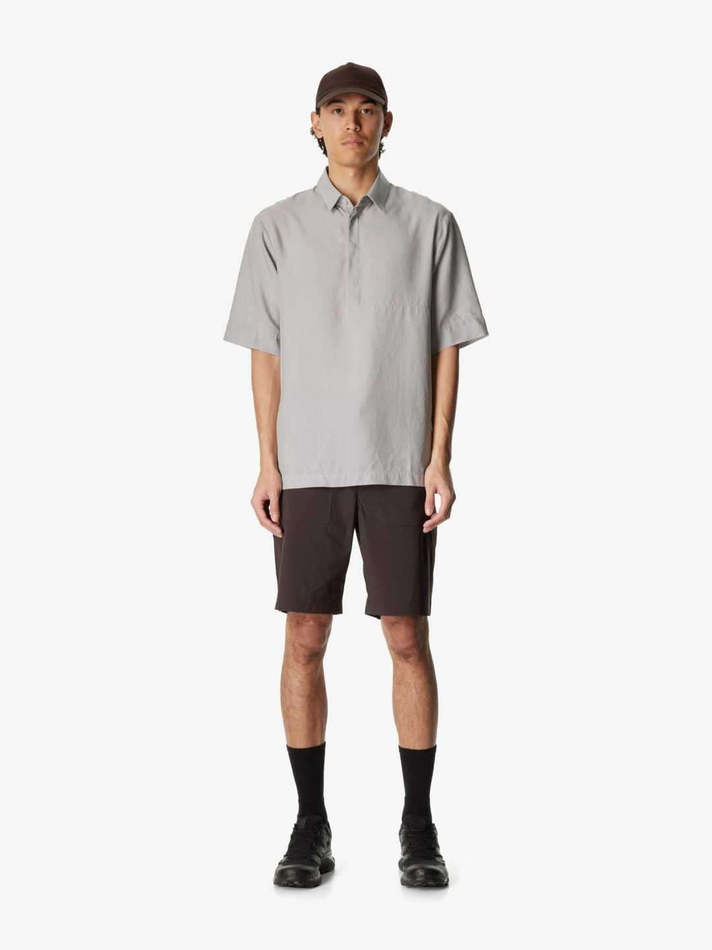 Men's Tree Shortsleeve Shirt #Cloudy Gray [860051]｜HOUDINI