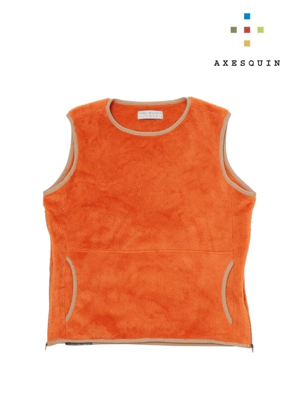 ハイロフトフリースのベスト #マンゴ [021107]｜AXESQUIN