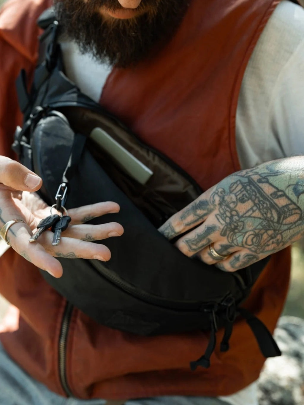 MOUNTAIN HIP PACK 3.5L X-PAC #Black Coyote [MHP3.5 X-pac]｜EVERGOODS
