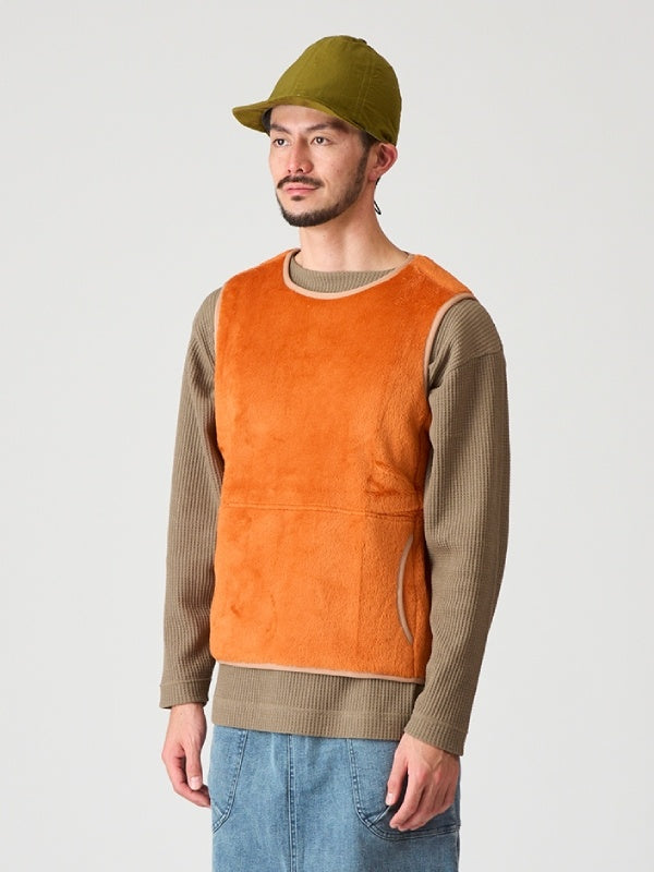 ハイロフトフリースのベスト #マンゴ [021107]｜AXESQUIN