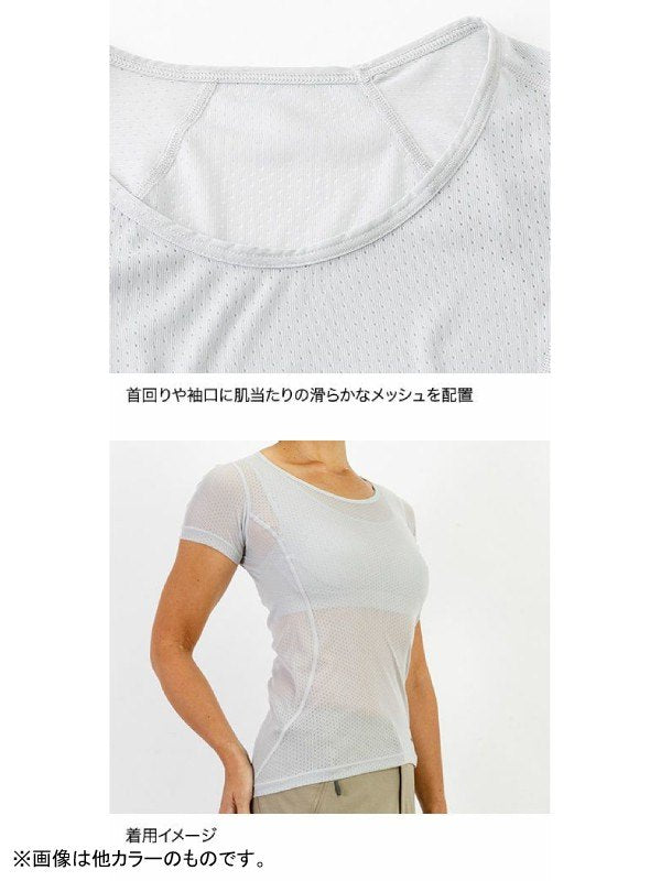 Women's ドライレイヤーベーシックＴ #ブラック [FUW0422]｜finetrack