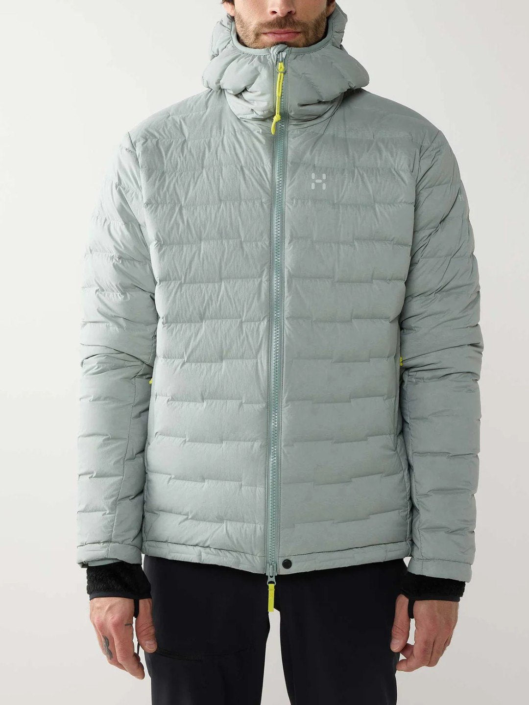 【Men】 Men's Spitz Down Hood Men #Dew Green [607459]｜HAGLOFS