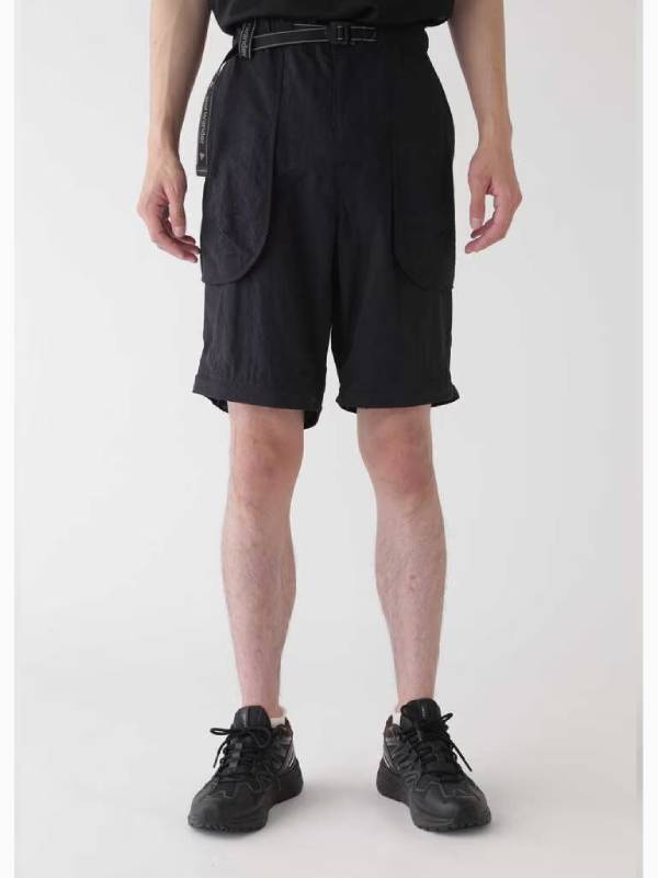 Ny taffeta hiker 2way pants #010/black [4152138]｜and wander