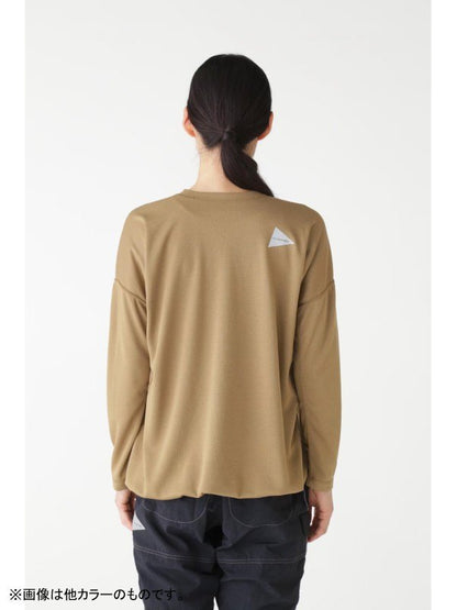 Women's dry jersey LS T #010/black [4264129]｜and wander