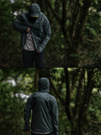Up-Swing Rain Hoody #セージグリーン｜milestone
