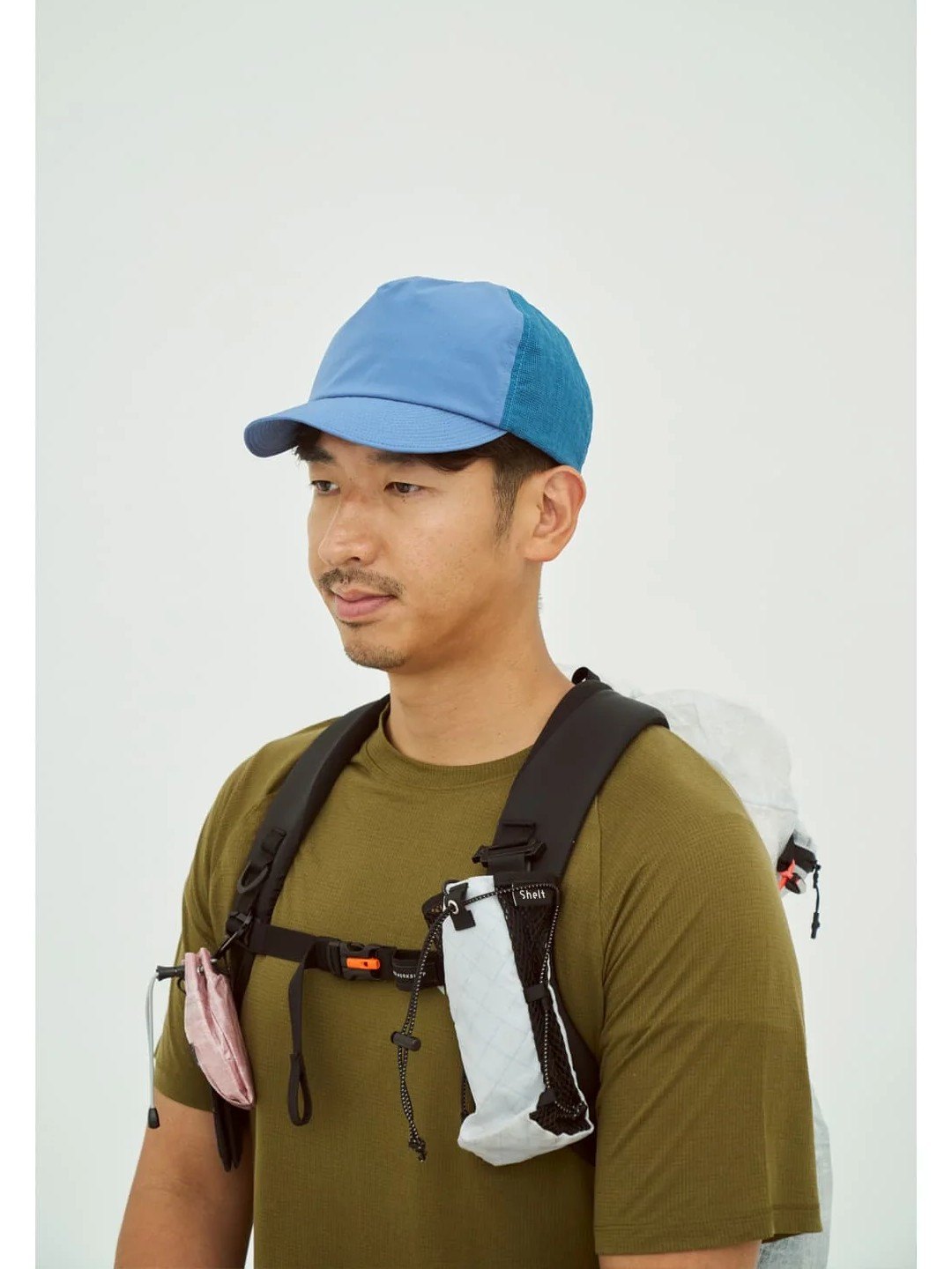 Crevice Mesh cap #D.Blue [HL-1117]｜halo commodity